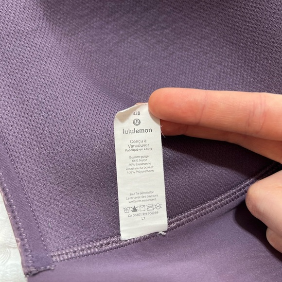 Lululemon 38B Arabesque Antoinette Smoky Quartz Take Shape Bra - Picture 8 of 11